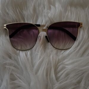 Othr Gold Frame Sunglasses with Purple Lenses